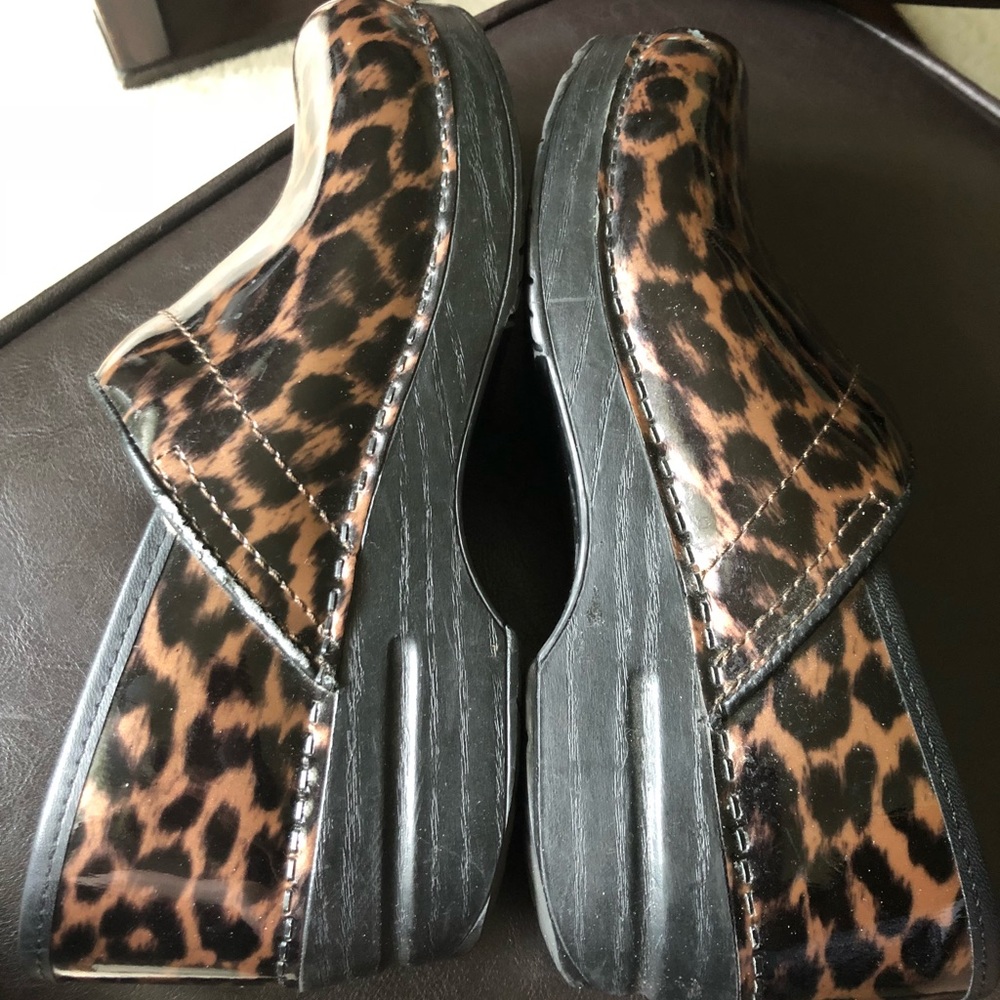 Dansko Leopard Print Clogs